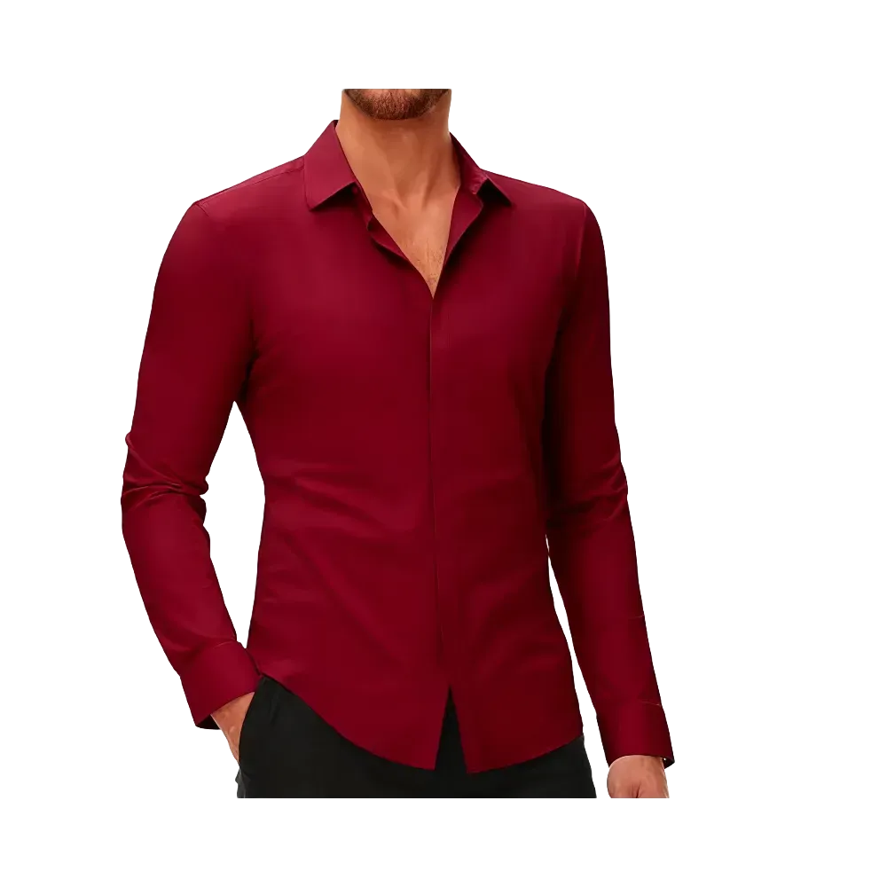Men's Long-Sleeve Stretch Shirt