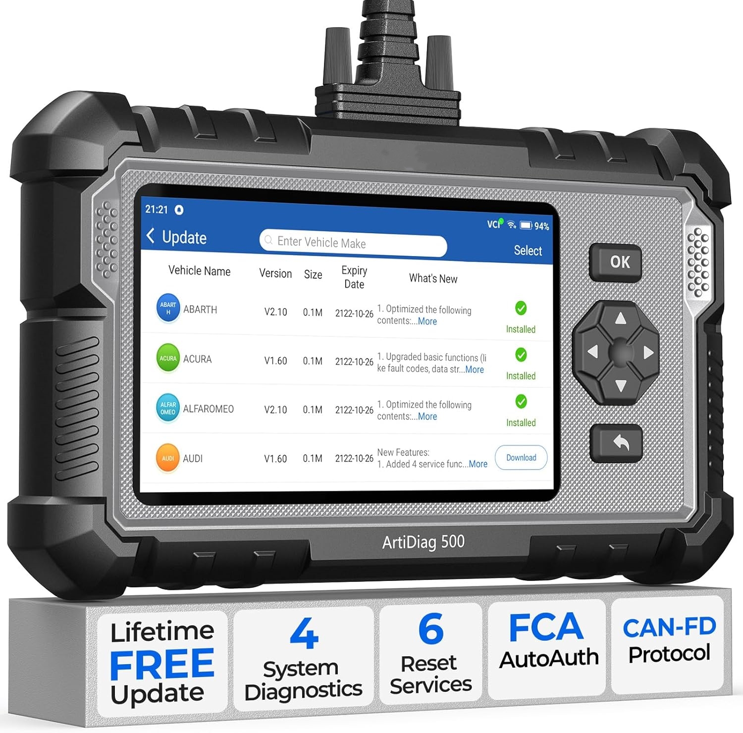 AD500 OBD2 Scanner Car Code Reader Scan Tool