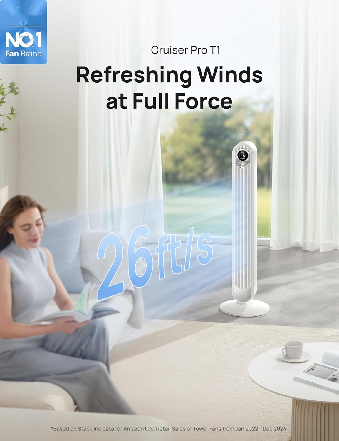 Dreo Tower Fan for Bedroom