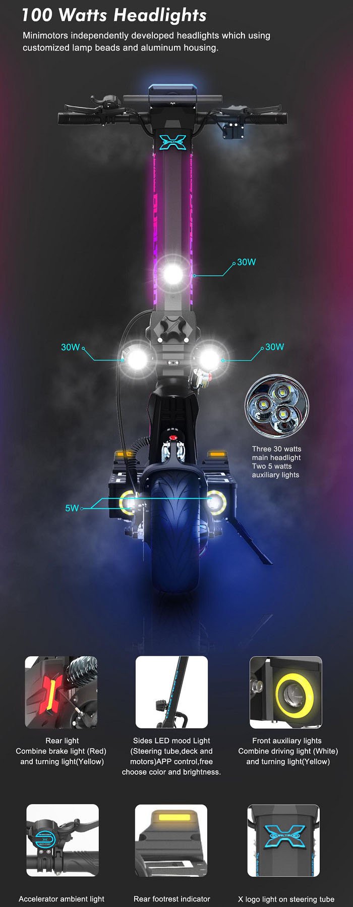 dualtron x limited lights