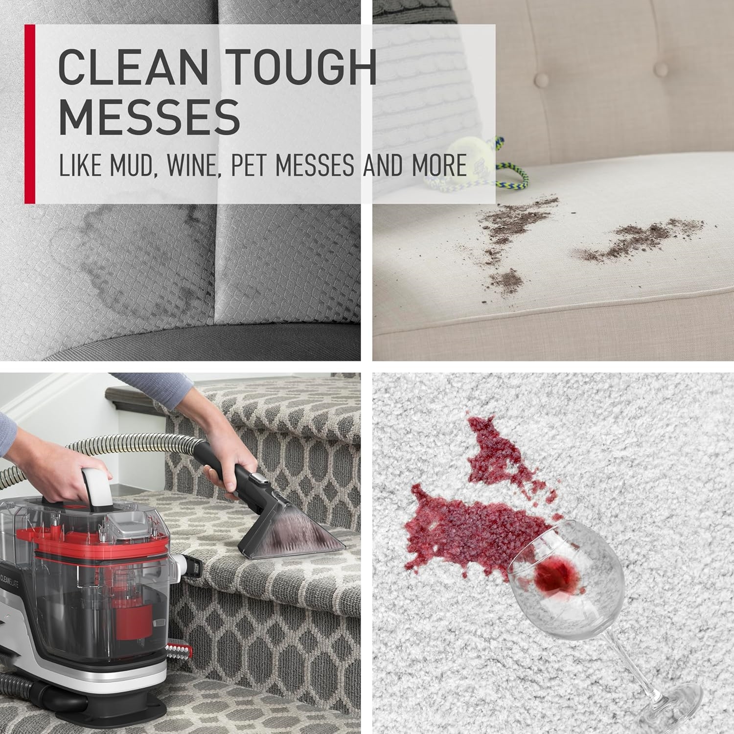 CleanSlate Plus Portable Carpet + Upholstery Spot Cleaner Machine