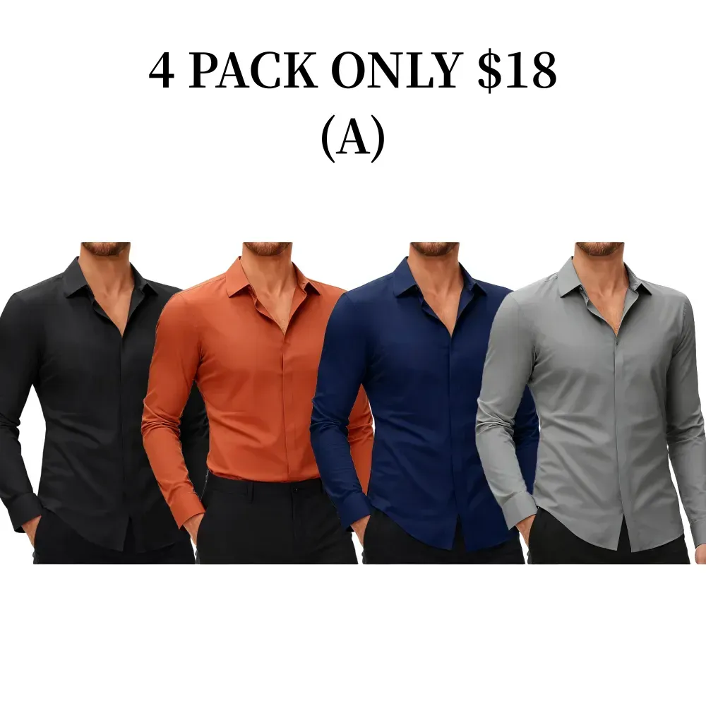 Men's Long-Sleeve Stretch Shirt