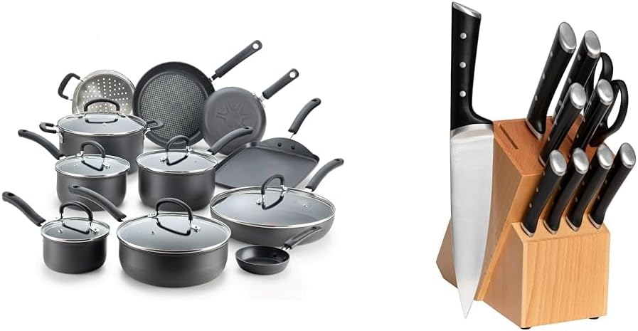Ultimate Hard Anodized Nonstick Cookware Set 17 Piece