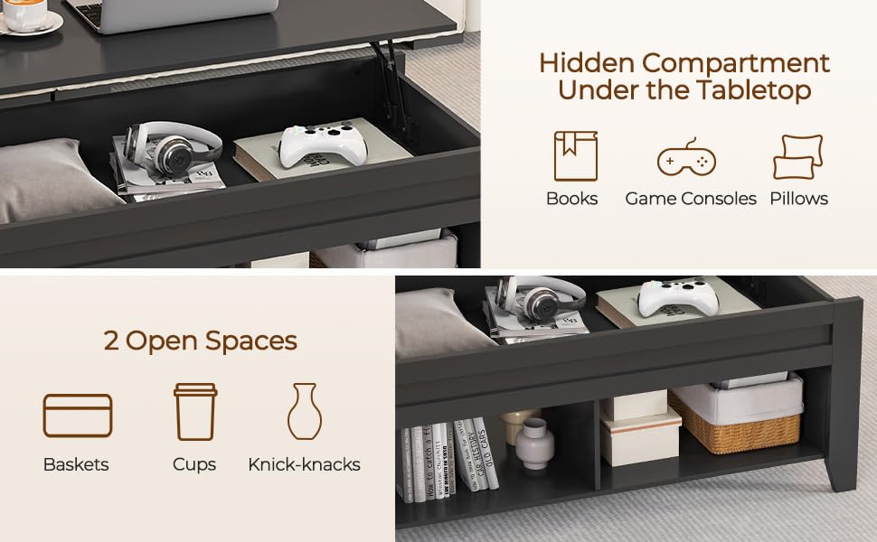 lift top coffee table