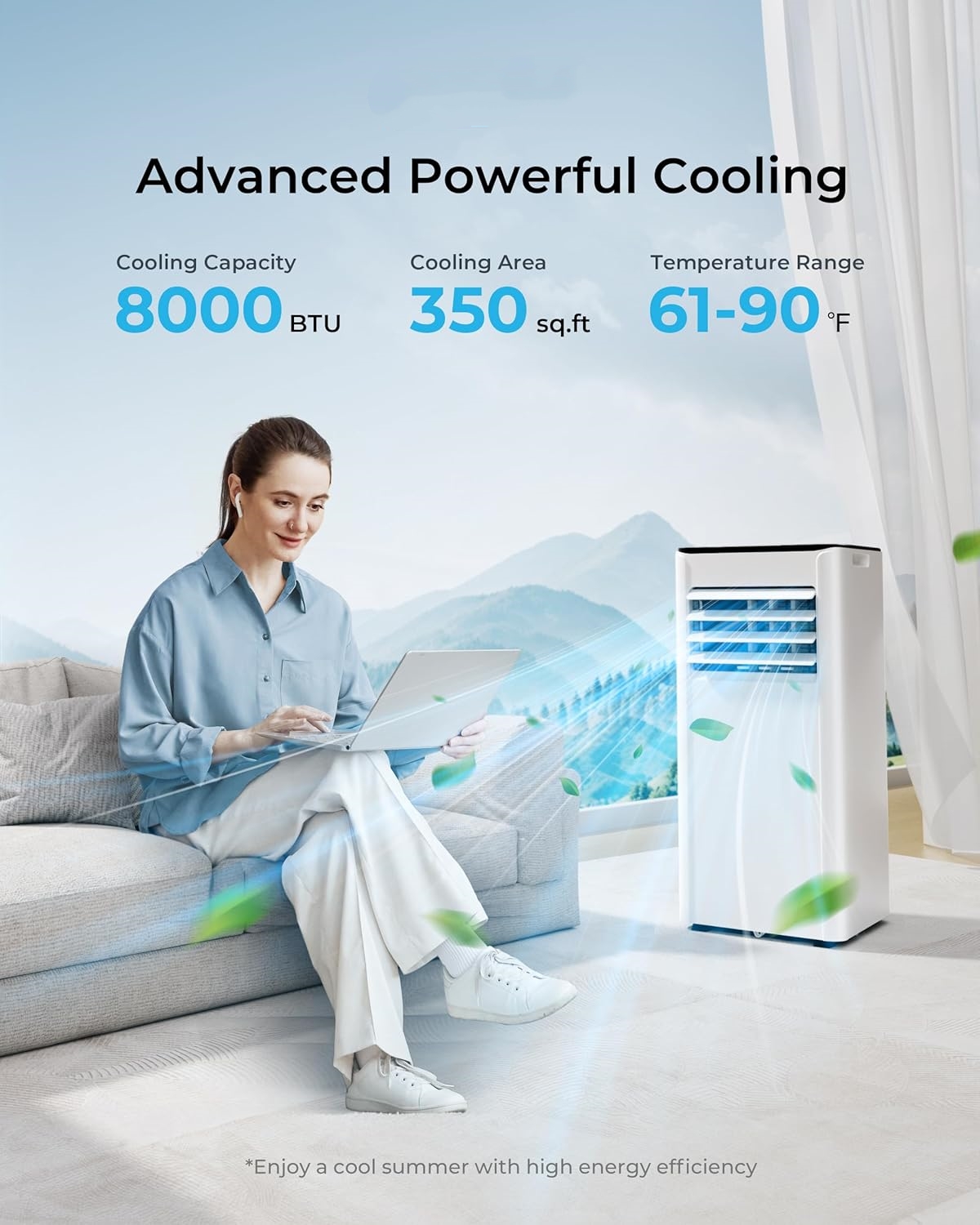 8,000 BTU Portable Air Conditioners