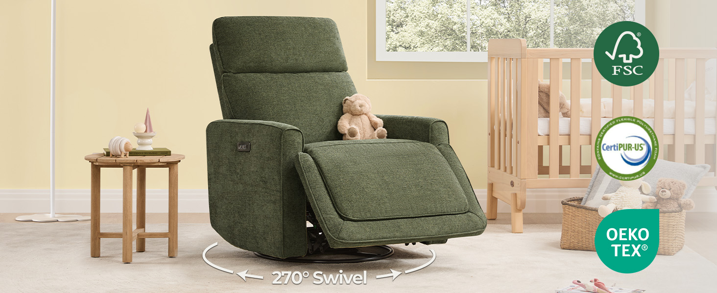 nursery glider recliner