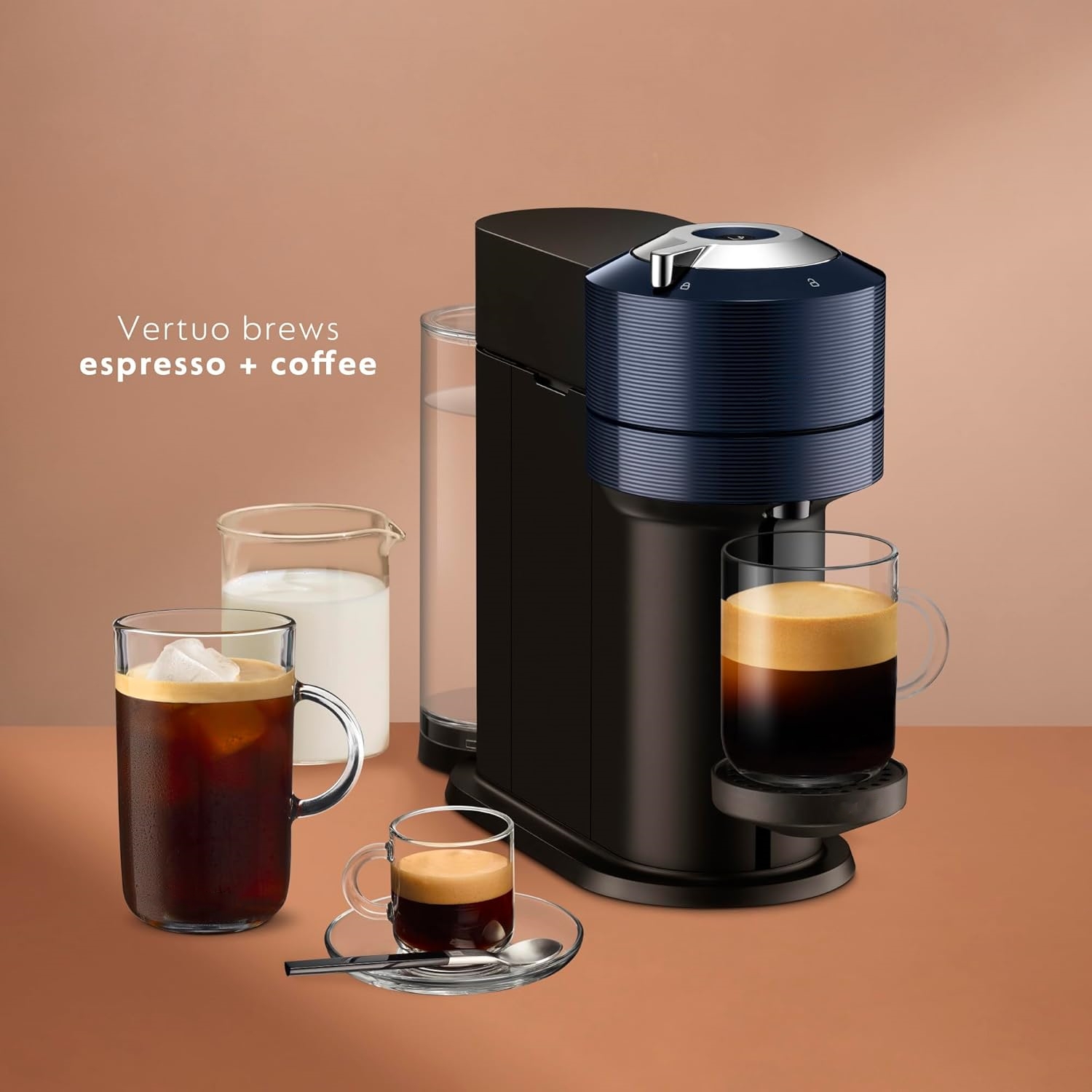 Vertuo Next Coffee and Espresso Maker by Breville, with Aeroccino Milk Frother, Light Grey(Buy 2 And Get Free Shipping)