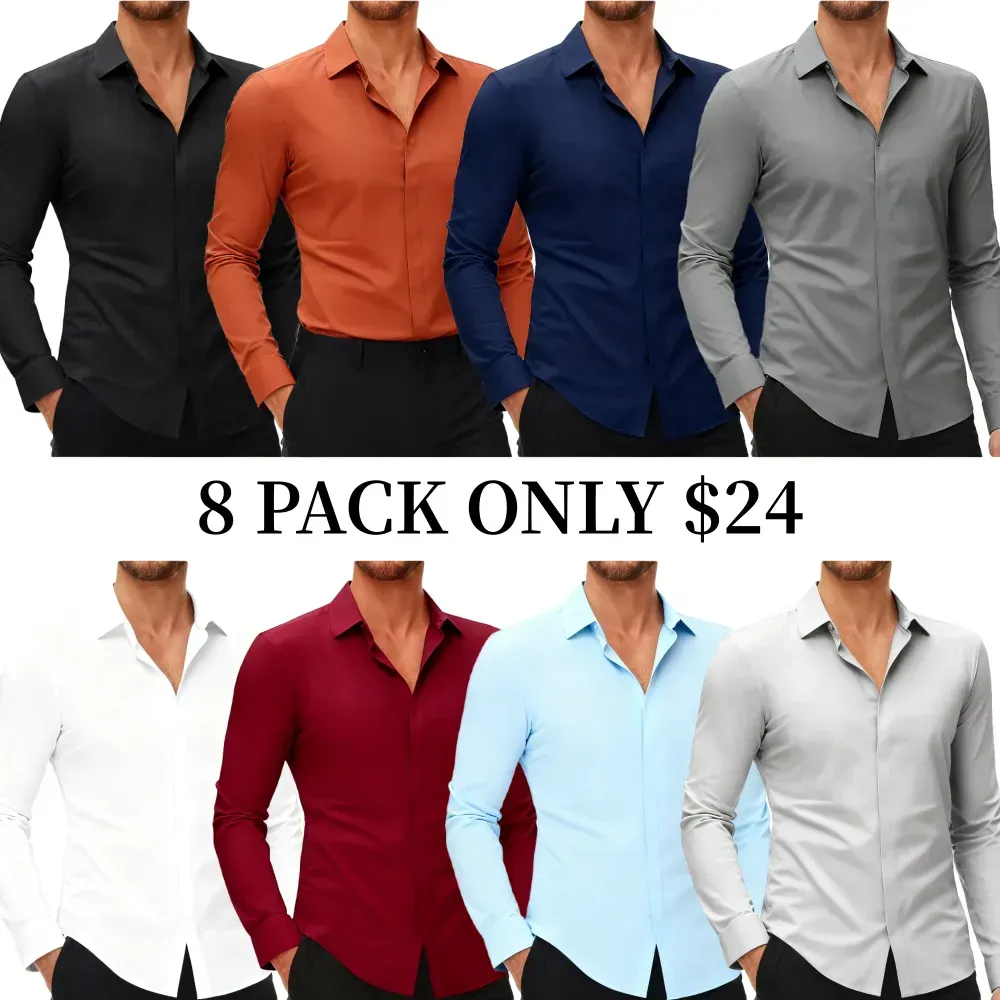 Men's Long-Sleeve Stretch Shirt