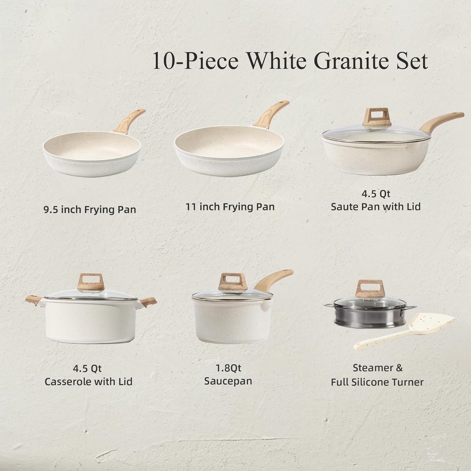 21Pcs Pots and Pans Set
