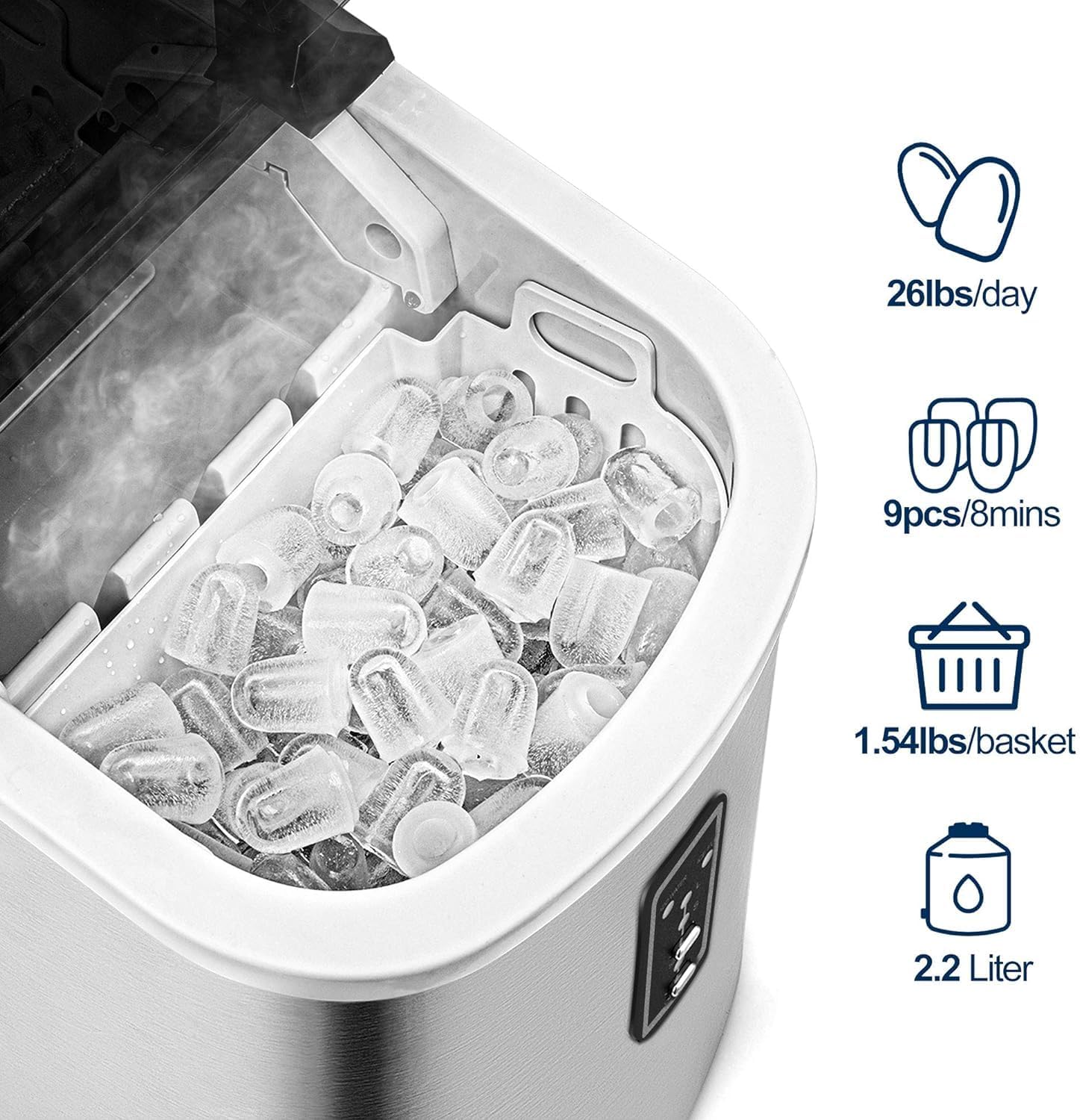 Ice Maker Countertop with Handle