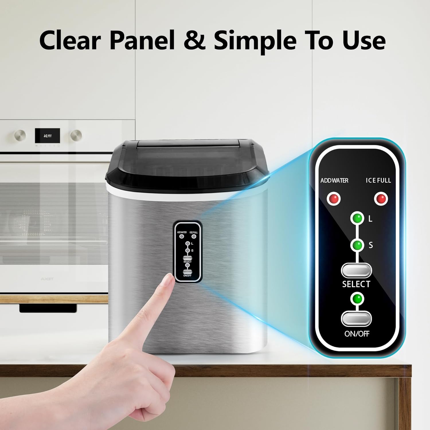 Ice Maker Countertop with Handle