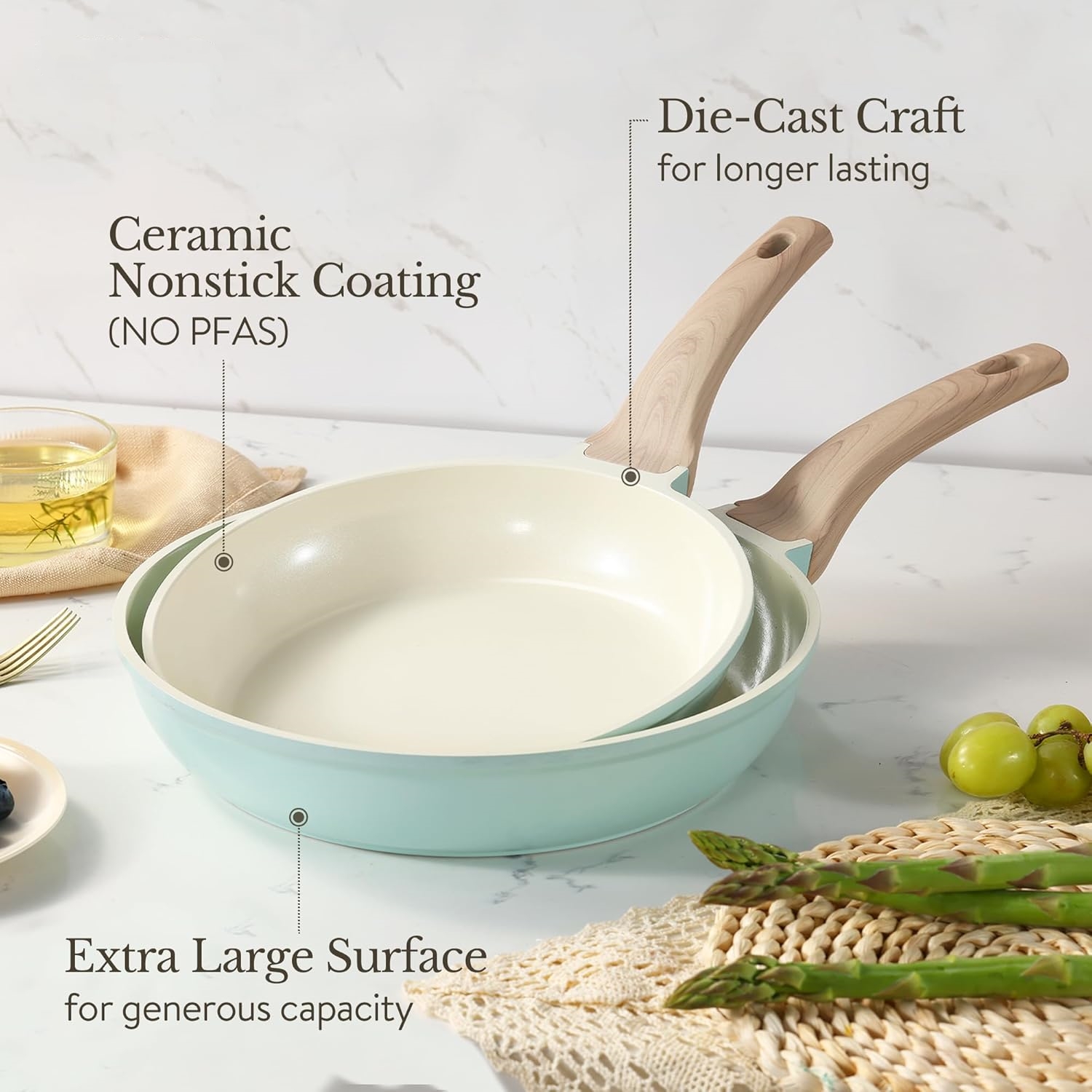 21Pcs Pots and Pans Set