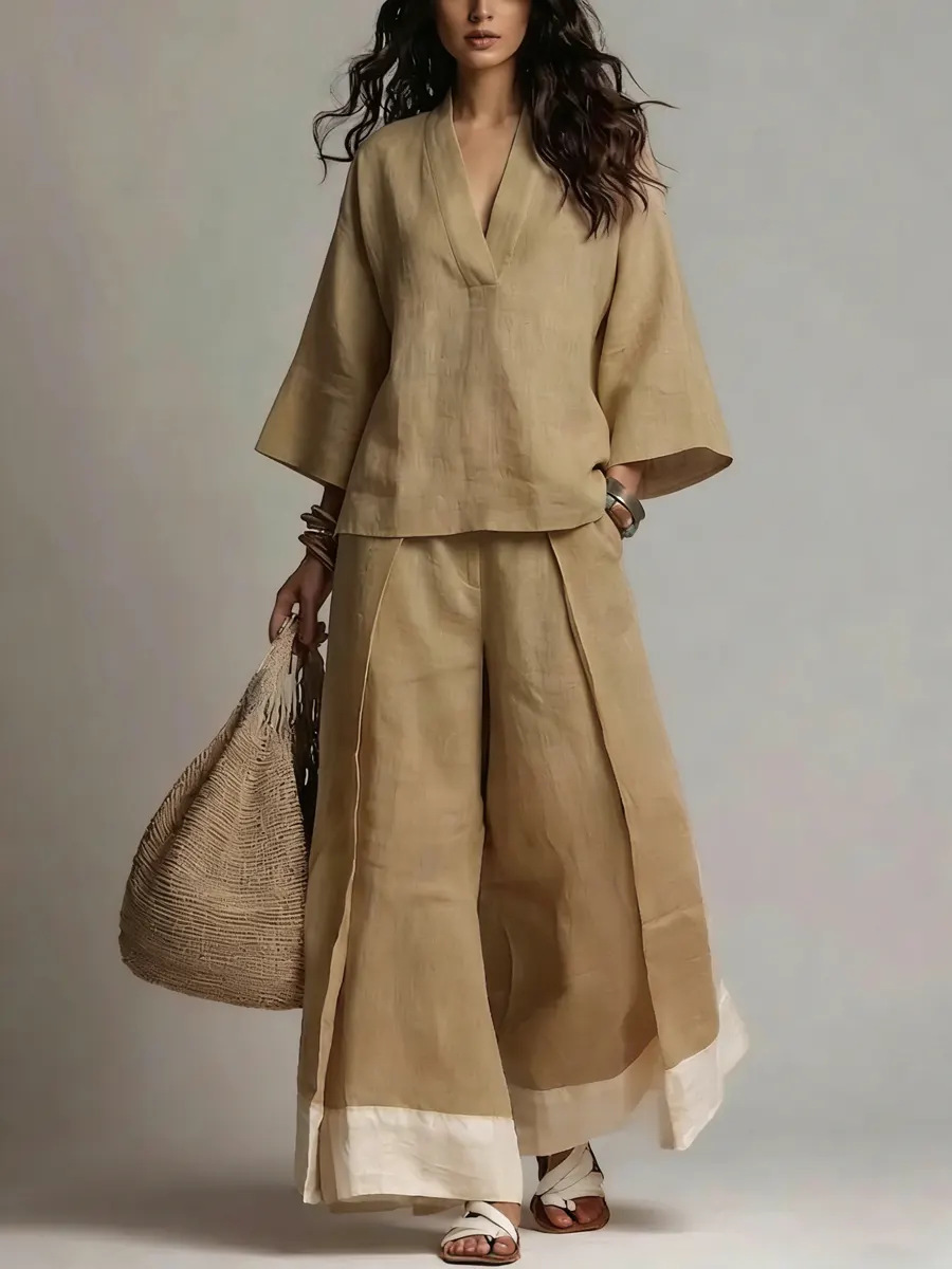 Women's linen set additional view 2