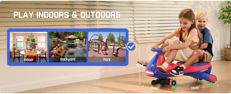 Product Introduction of FanttikRide N7 Electric Wiggle Car with Pedal, Ride on Toy 12