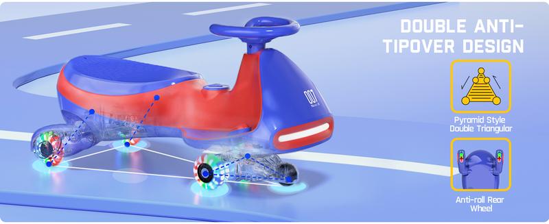 Product Introduction of FanttikRide N7 Electric Wiggle Car with Pedal, Ride on Toy 9