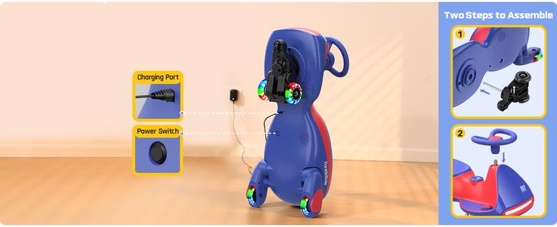 Product Introduction of FanttikRide N7 Electric Wiggle Car with Pedal, Ride on Toy 7