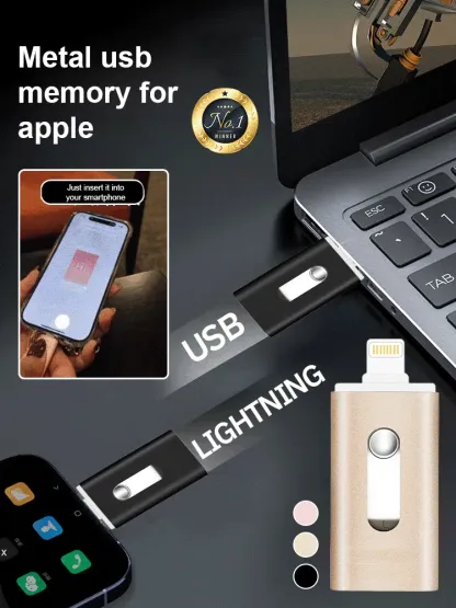 【Dual-purpose 3-in-1 high-speed large-capacity flash memory USB drive】50%OFF
