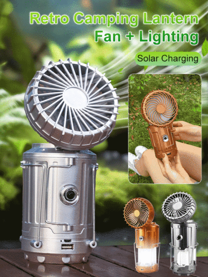 It is an emergency lamp that never goes out and a fan that never stops 🌟 It is forever powered 🌟 With just 2 hours of sufficient sunlight, it fully charges and can be used continuously for 3 days without needing to plug in 🌟