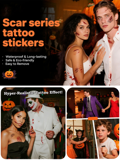 This year's most groundbreaking Halloween makeover solution 🎊 The secret weapon of top special effects makeup artists from London and New York 🎇 Stunning look in 3 minutes 🎉