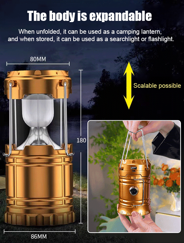 Waterproof Multifunctional Solar Light. Never runs out of power. Lasts three times longer than traditional solar lights, with a battery life of up to 1810 hours.