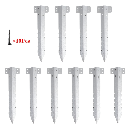 Cross Border Garden Fence Post Repair Stakes Serrated Fence Post Brackets