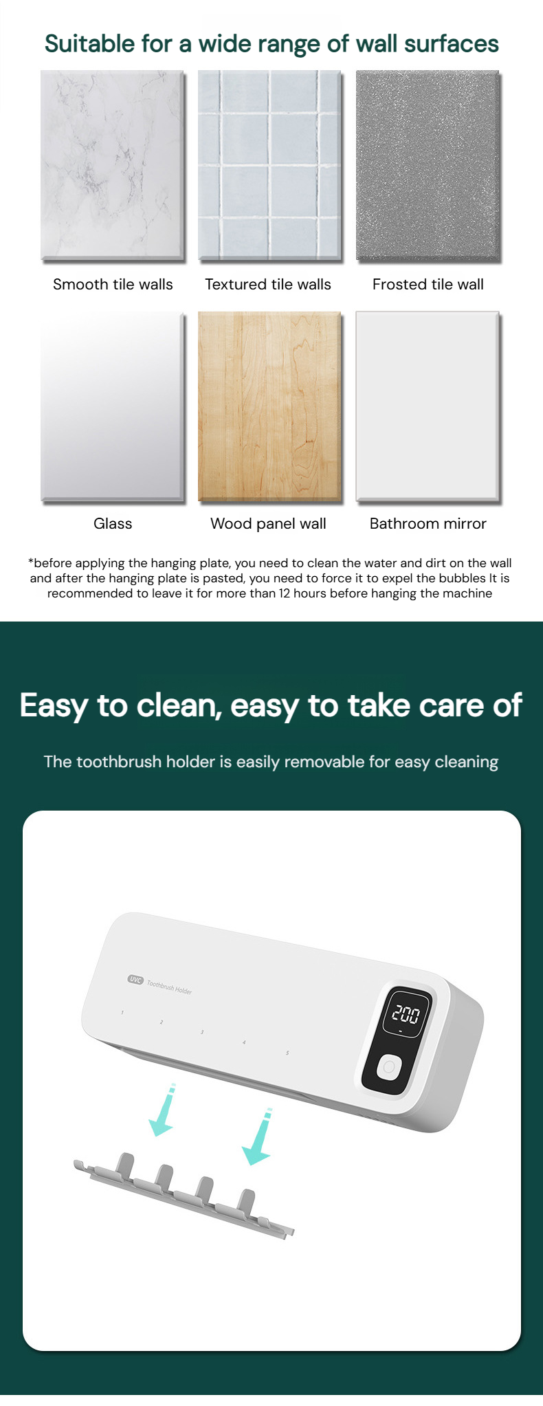 Modern toothbrush sterilizer for bathroom organization