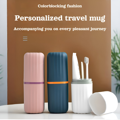 Travel mouthwash cup toothbrush box holiday travel portable toothbrush cup wash storage box plastic 