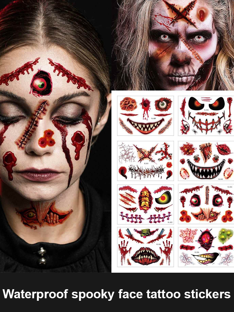 This year's most groundbreaking Halloween makeover solution 🎊 The secret weapon of top special effects makeup artists from London and New York 🎇 Stunning look in 3 minutes 🎉