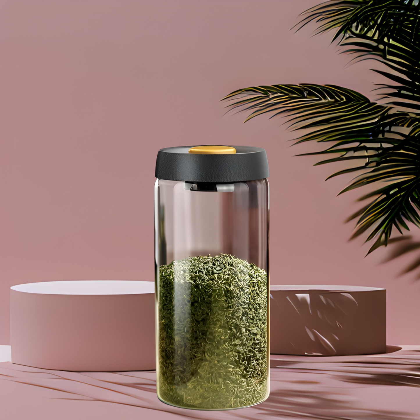 Vacuum sealed jar, tea jar, food grade glass sealed jar