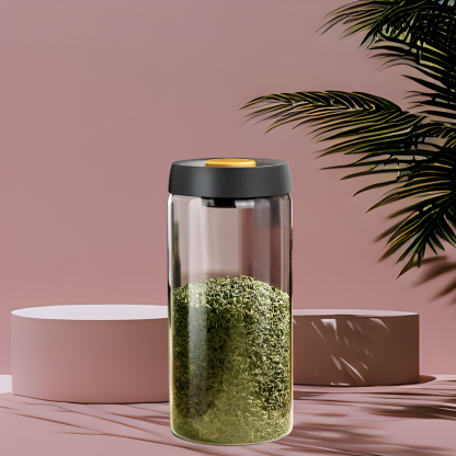 Vacuum sealed jar, tea jar, food grade glass sealed jar