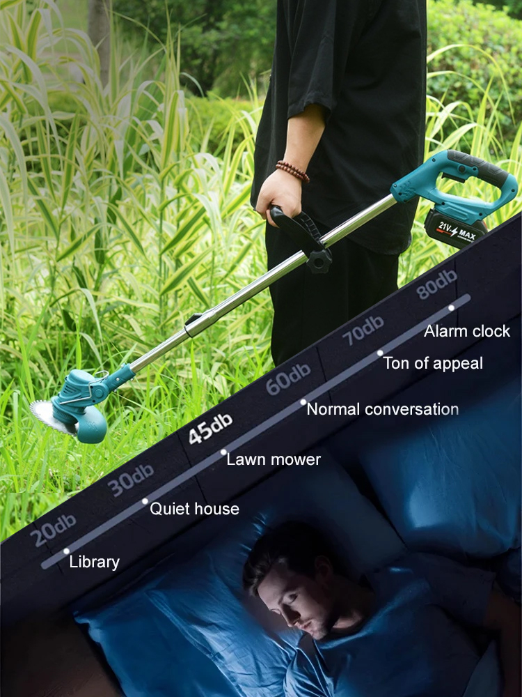 Lightweight lithium battery garden lawn mower🌟Lightweight weed trimmer for seniors to use one - handed.🌟It's three times more efficient than regular trimmers.🌟