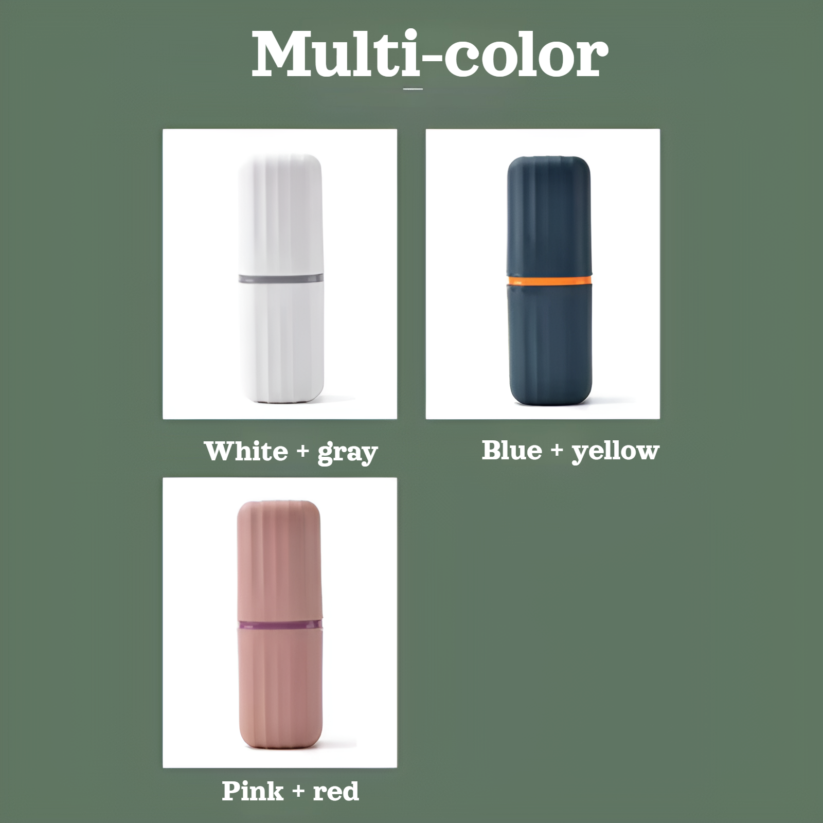 Convenient travel toothbrush and mouthwash holder