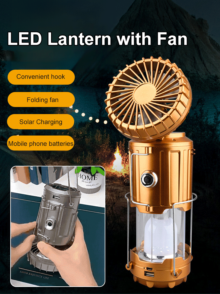 It is an emergency lamp that never goes out and a fan that never stops 🌟 It is forever powered 🌟 With just 2 hours of sufficient sunlight, it fully charges and can be used continuously for 3 days without needing to plug in 🌟