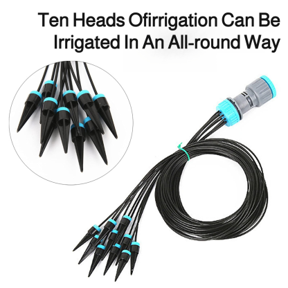 10-head drip kit watering device lazy watering tool seepage business trip home drip irrigation succu