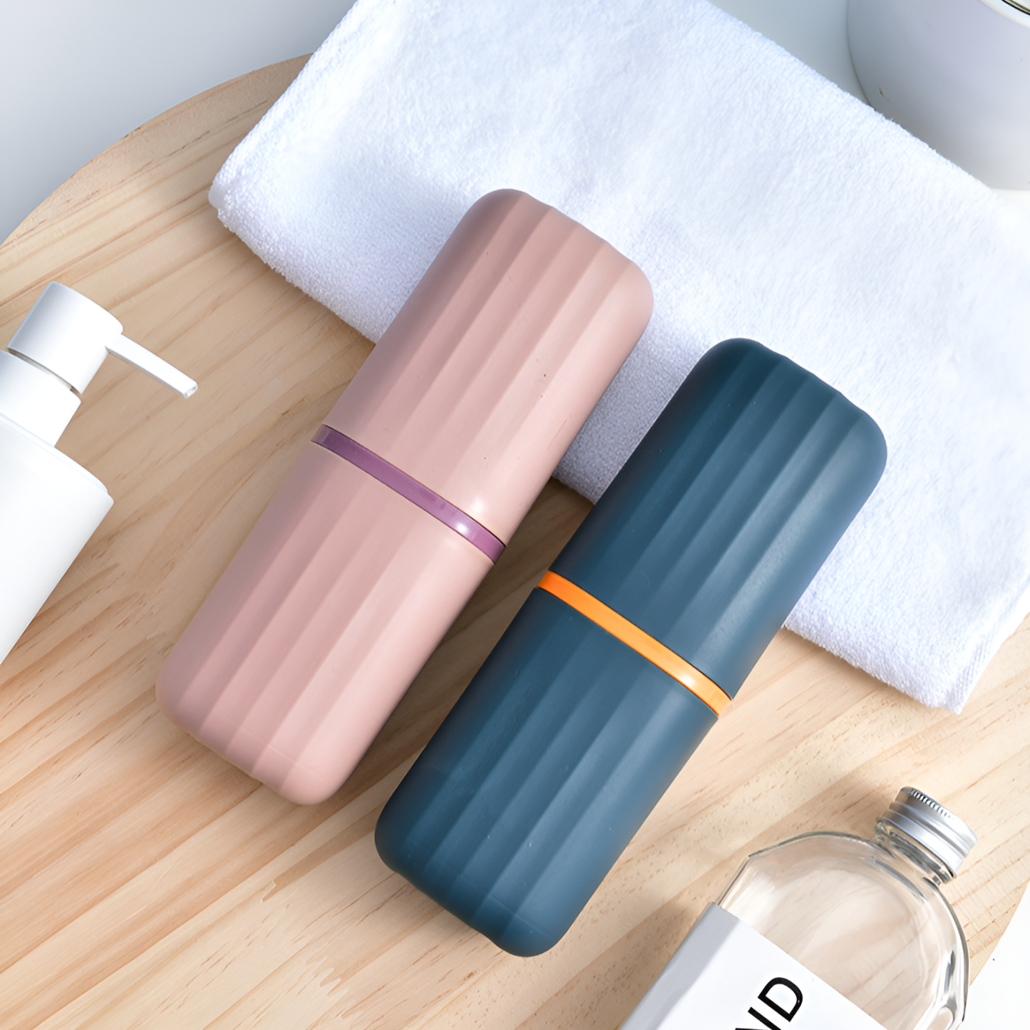 Travel mouthwash cup toothbrush box holiday travel portable toothbrush cup wash storage box plastic 