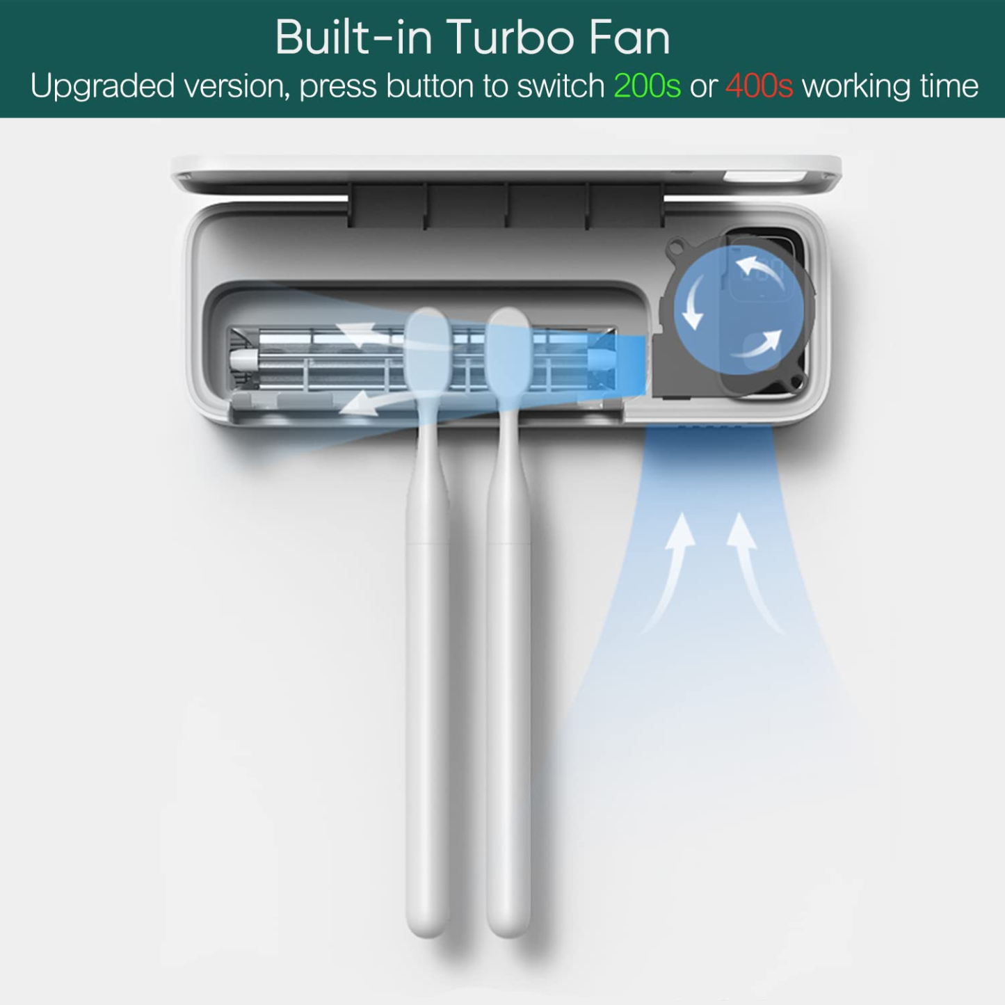 Toothbrush Storage Toothbrush Sterilizer Simple Smart Electric Air Drying Rack Charging UV Storage B