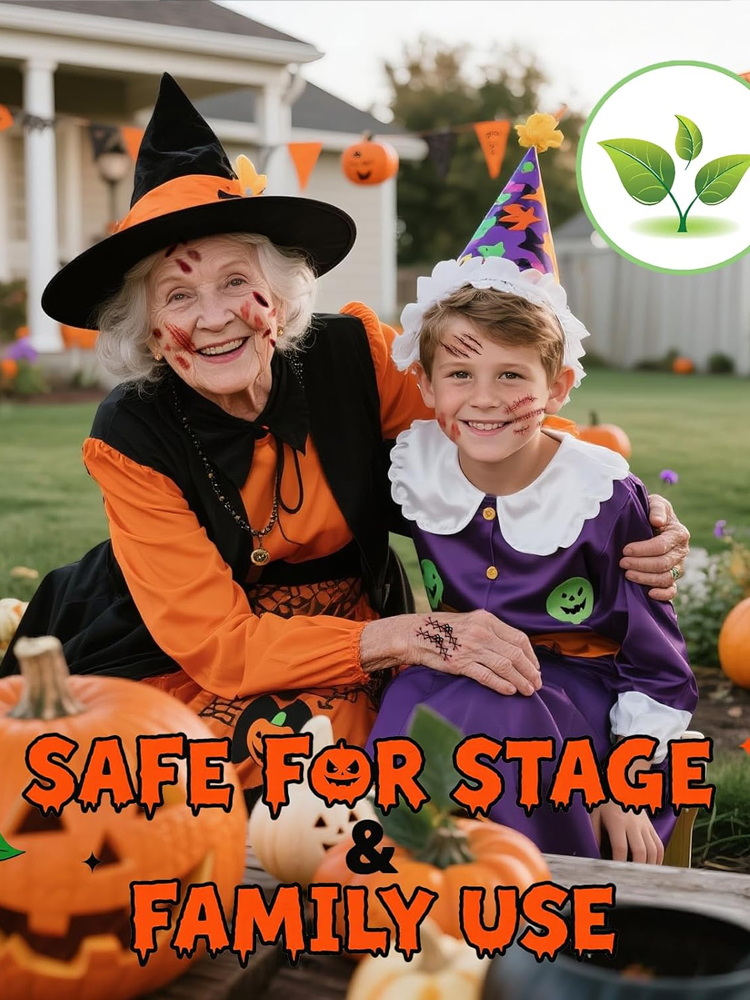 This year's most groundbreaking Halloween makeover solution 🎊 The secret weapon of top special effects makeup artists from London and New York 🎇 Stunning look in 3 minutes 🎉