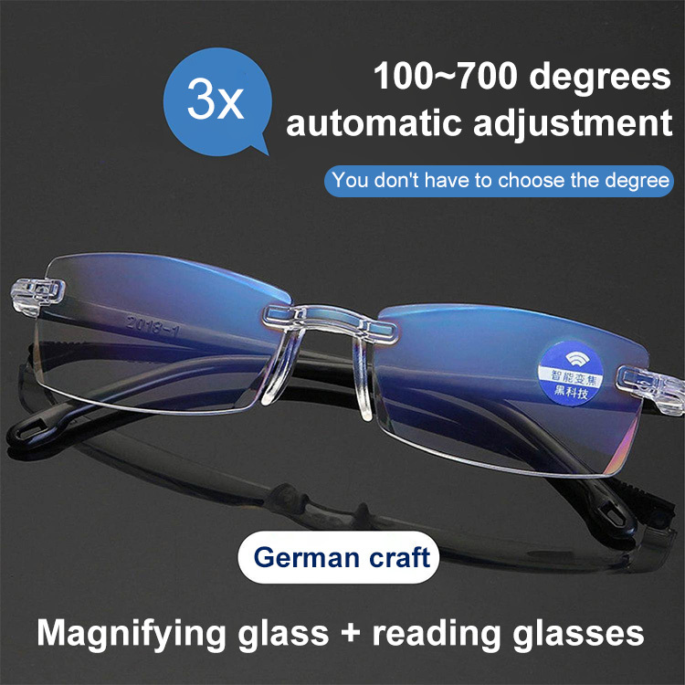 Auto-Focus Glasses 🌟 The lens power automatically adjusts between 100 to 700 degrees to suit your vision needs 🌟 Suitable for various face shapes and stays secure even during vigorous activities 🌟