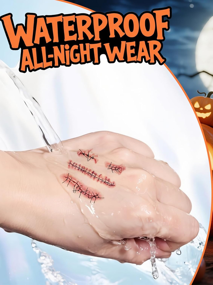 This year's most groundbreaking Halloween makeover solution 🎊 The secret weapon of top special effects makeup artists from London and New York 🎇 Stunning look in 3 minutes 🎉