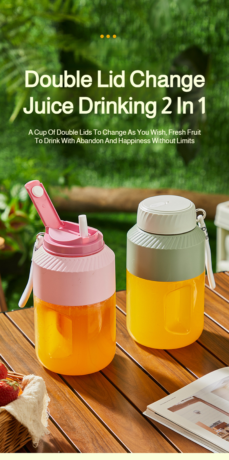 Large capacity juicer cup as a perfect gift idea