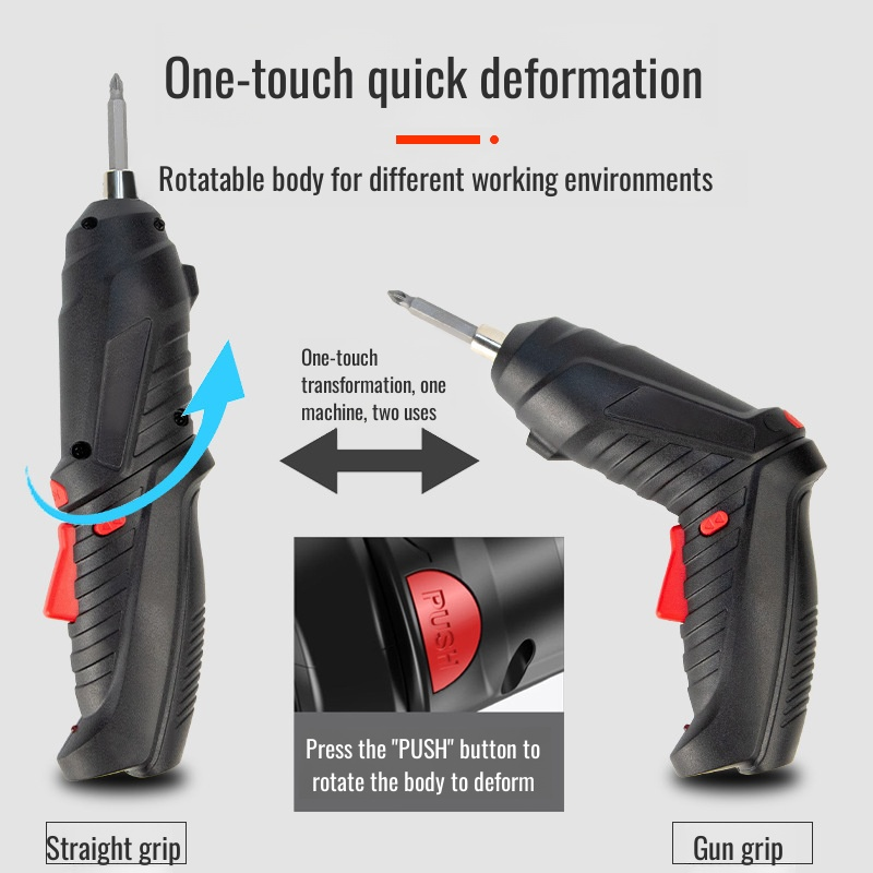 Electric screwdriver [for beginners & 47 parts attached] Electric screwdriver small 4.2V 3.5Nm tool 