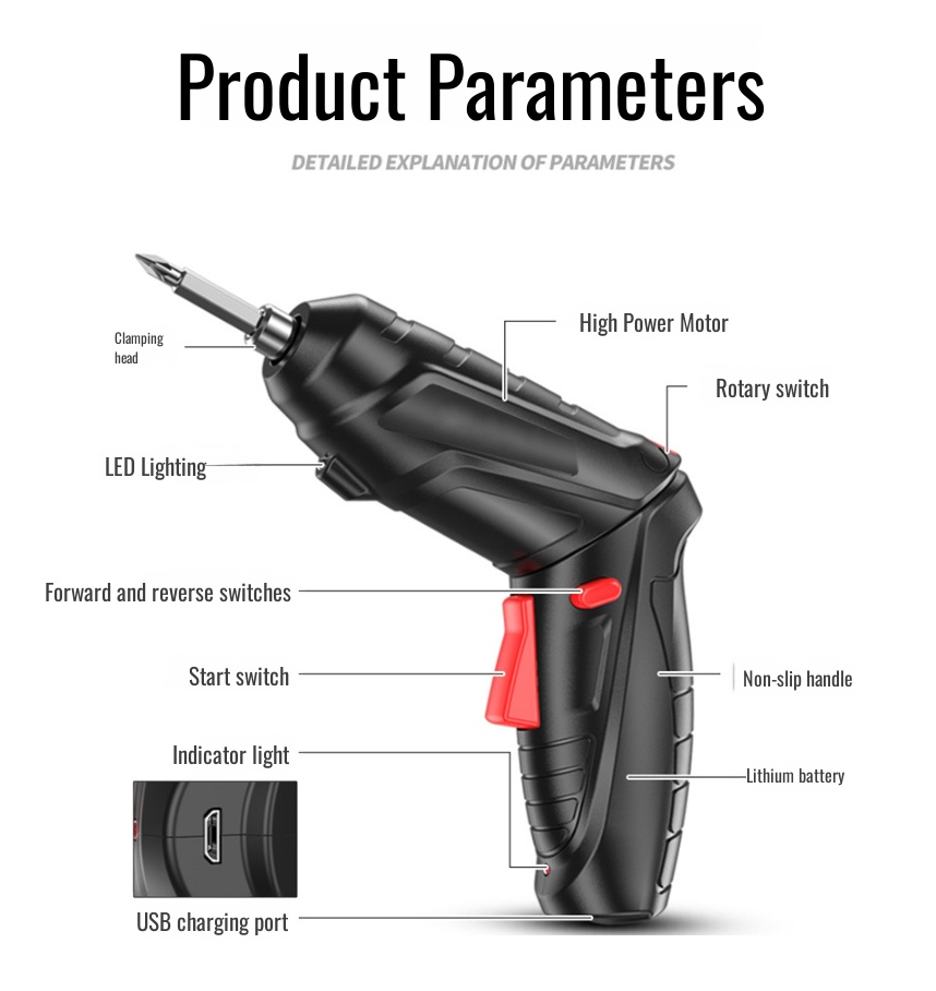 Beginner-friendly cordless screwdriver tool