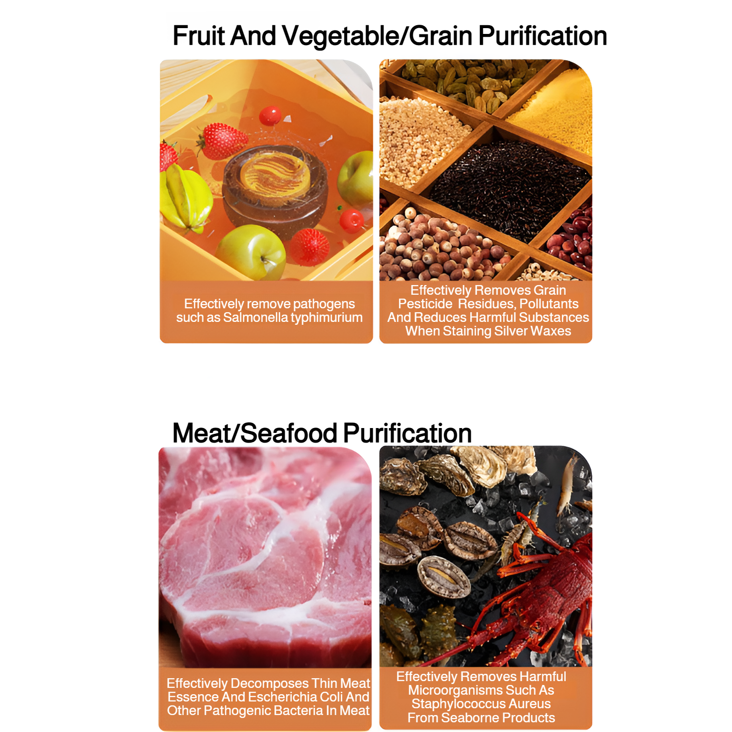 Easy to use wireless food purifier gadget