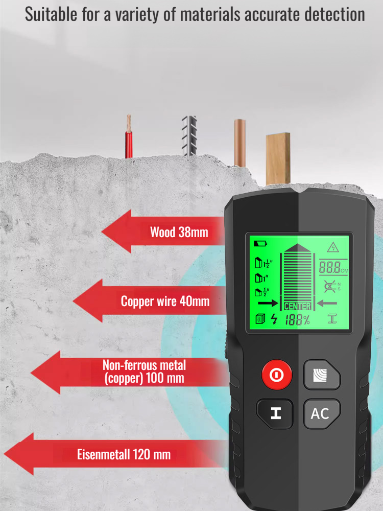 Wall Detector Metal Detector Measuring Instrument
