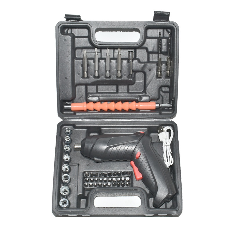 Electric screwdriver [for beginners & 47 parts attached] Electric screwdriver small 4.2V 3.5Nm tool 