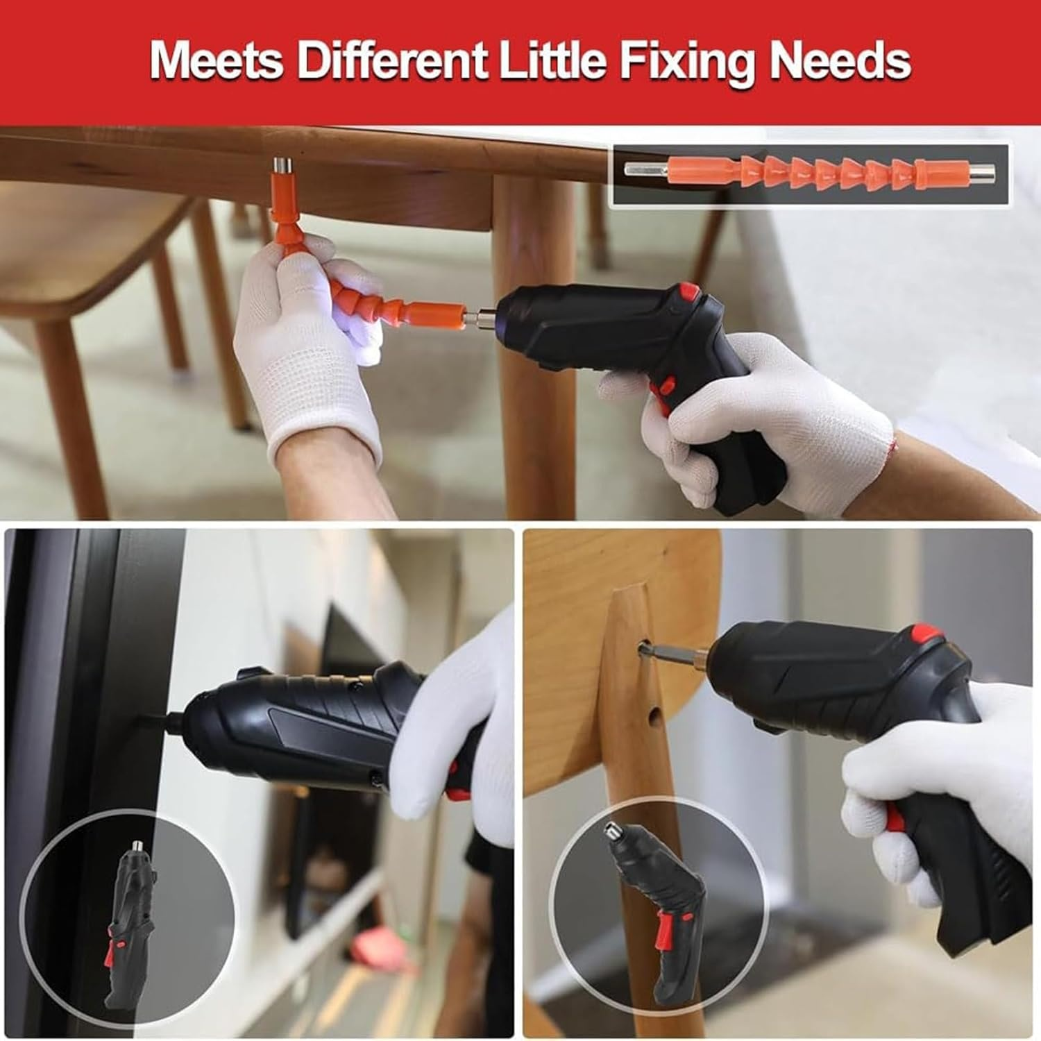 Electric screwdriver [for beginners & 47 parts attached] Electric screwdriver small 4.2V 3.5Nm tool 
