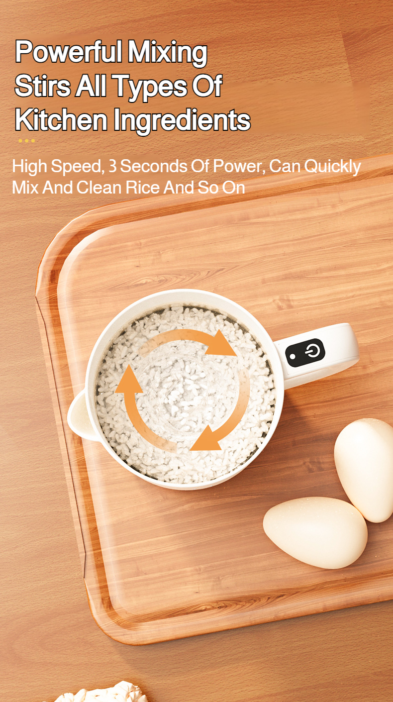 Multifunction egg churn with easy-grip handle