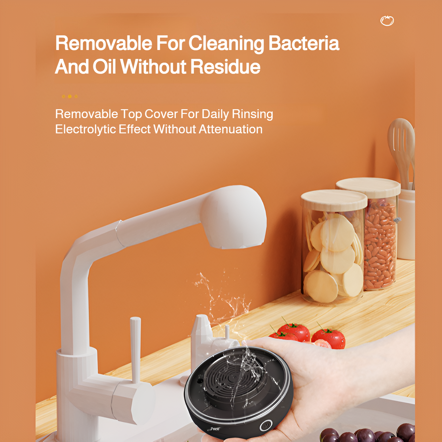 Wireless fruit and vegetable cleaning purifier household food cleaning machine sterilization and rem