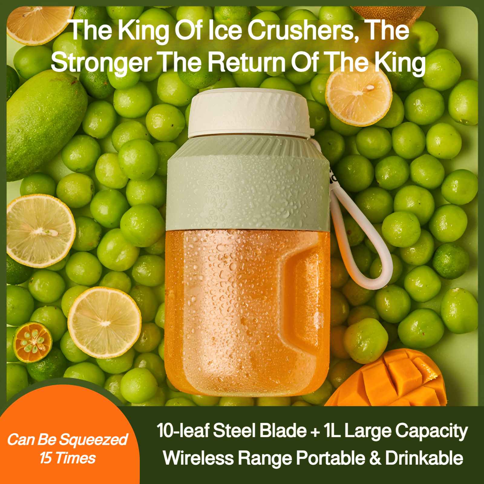 Juicer portable large capacity electric juicer cup ton cup mixing juice cup creative gift