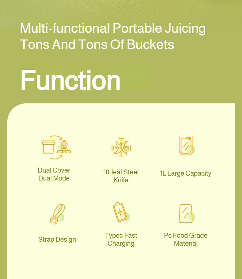 Creative juicer cup for mixing juice on the go